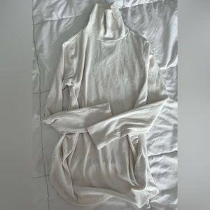 White Maternity Turtleneck